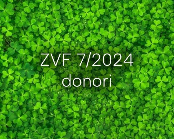 Zoznam projektových zámerov odporučených k finančnej podpore zo ZVF 7/2024 DONORI
